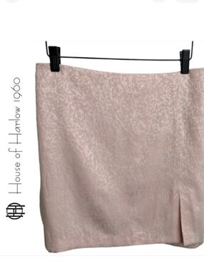 House of Harlow 1960 Blush Pink Jacquard Mini Skirt - Size Small - Spring/Summer